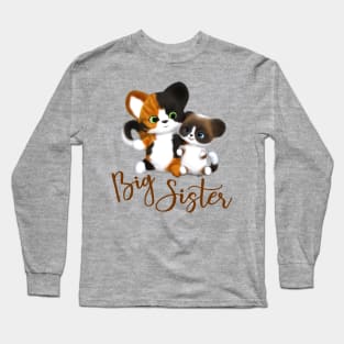 Big Sister Kitty Cats Long Sleeve T-Shirt